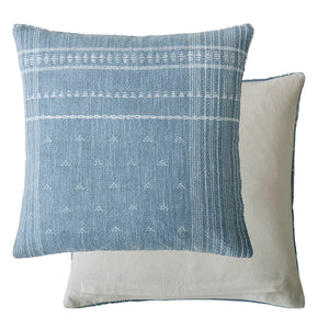 Laura Ashley Mawsley Denim Blue 45cm x 45cm Microfibre Filled Cushion