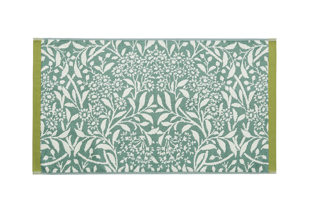 William Morris at Home Michaelmas Daisy Sage 100% Cotton 580gsm Towels