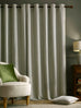 Laura Ashley Milbourne Herringbone Lined Eyelet Curtains