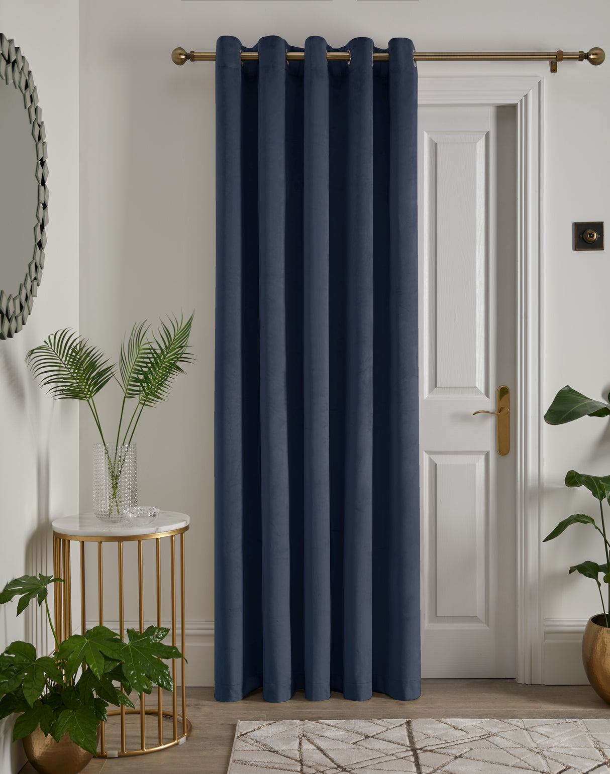 Laurence Llewelyn Bowen Montrose Blackout Eyelet 168cm x 214cm Panel Door Curtain