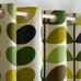 Orla Kiely Multi Stem Fern-Ochre Lined Eyelet Curtains