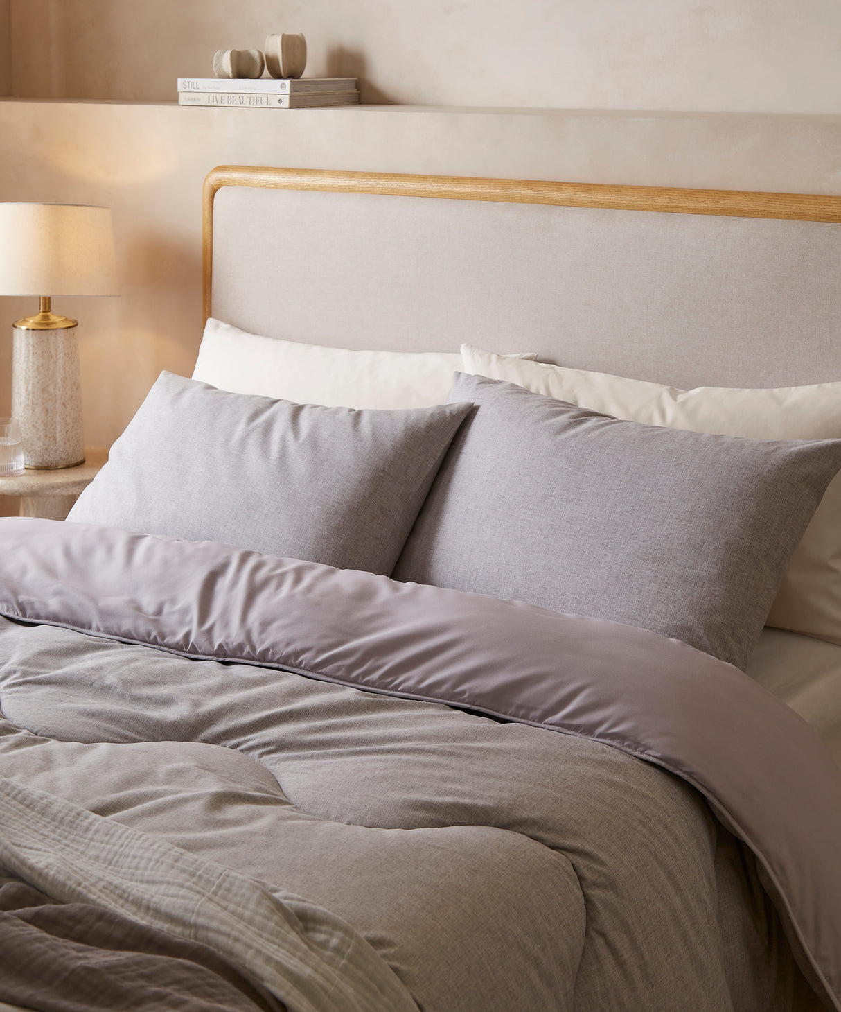 The Fine Bedding Company Night Lark Soft Weave Coverless Duvet Set