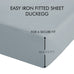 Catherine Lansfield Easy Iron Percale Duck Egg Sheets