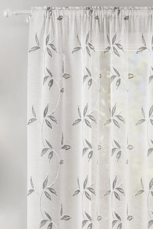 Tyrone Oasis Leaf Design Voile Panel