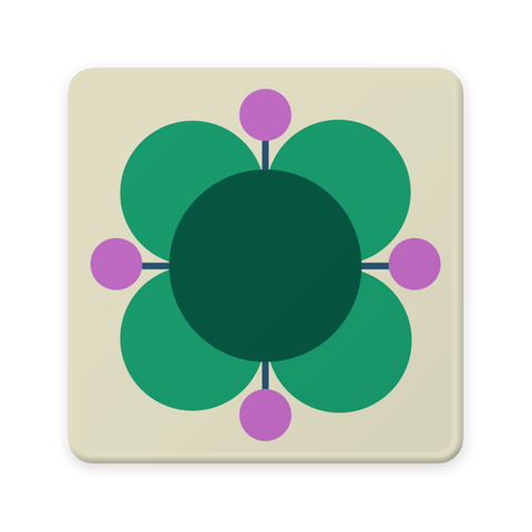 Orla Kiely Atomic Flower SO6 CB Coasters