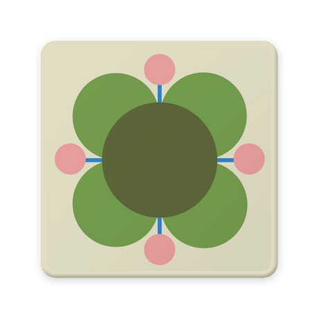 Orla Kiely Atomic Flower SO6 CB Coasters