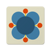 Orla Kiely Atomic Flower SO6 CB Coasters