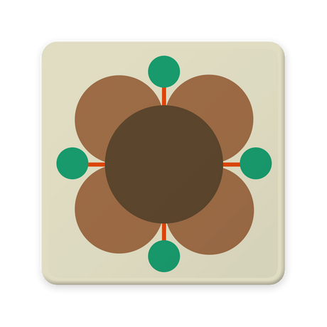 Orla Kiely Atomic Flower SO6 CB Coasters