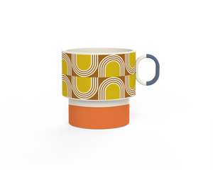 Orla Kiely Aura Stacking Mug Orange