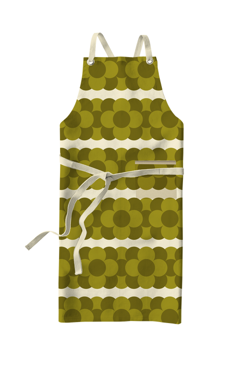 Orla Kiely Retro Stripe Apron Green