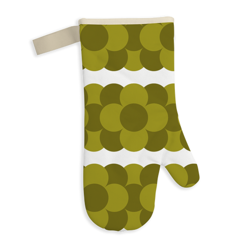 Orla Kiely Retro Stripe Oven Mitt Green