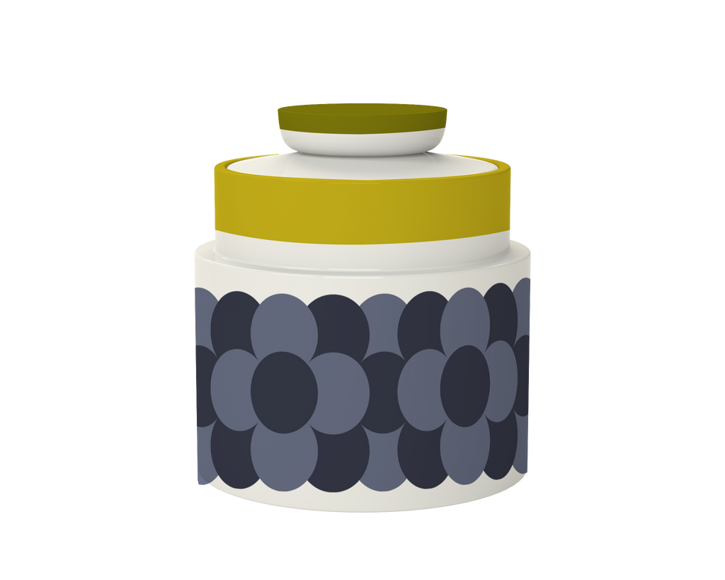 Orla Kiely Retro Stripe Storage Jar Yellow