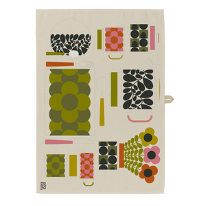 Orla Kiely Retro Stripe SO2 Tea Towels Green