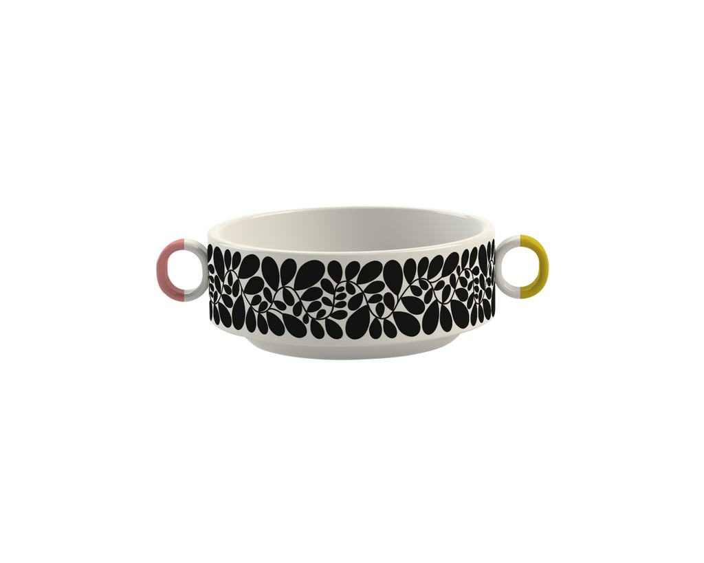 Orla Kiely Sycamore Stripe Cereal Bowl Black