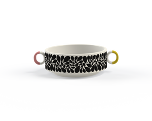 Orla Kiely Sycamore Stripe Cereal Bowl Black