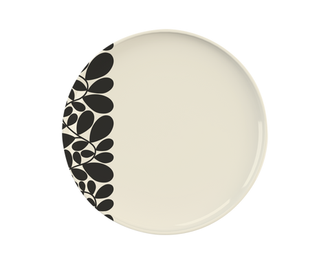 Orla Kiely Sycamore Stripe Dinner Plate Black