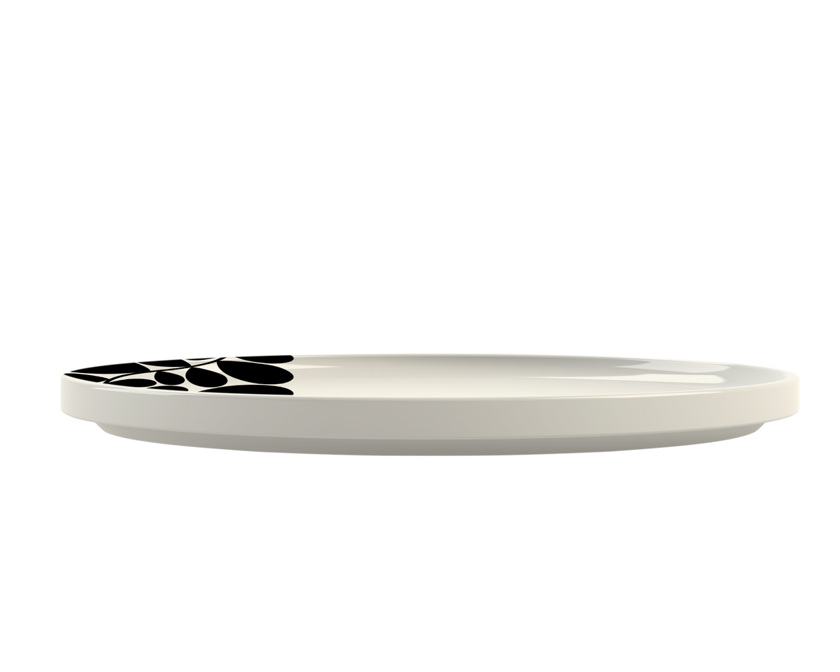 Orla Kiely Sycamore Stripe Dinner Plate Black
