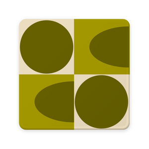 Orla Kiely SO4 Spot Square Oval CB Coasters