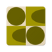 Orla Kiely SO4 Spot Square Oval CB Coasters