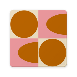 Orla Kiely SO4 Spot Square Oval CB Coasters