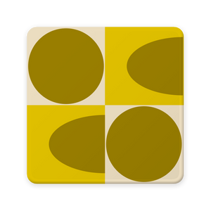 Orla Kiely SO4 Spot Square Oval CB Coasters