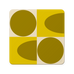 Orla Kiely SO4 Spot Square Oval CB Coasters
