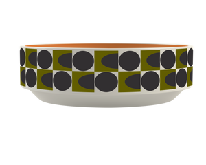 Orla Kiely Spot Square Oval Fruit Bowl Orange