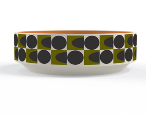 Orla Kiely Spot Square Oval Fruit Bowl Orange