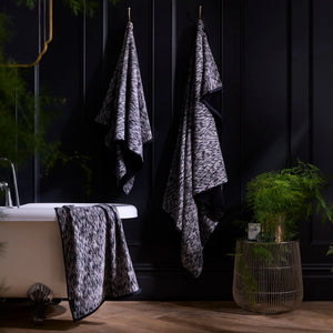 Laurence Llewelyn Bowen Orion Black 100% Cotton Towels
