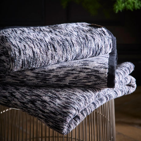 Laurence Llewelyn Bowen Orion Black 100% Cotton Towels