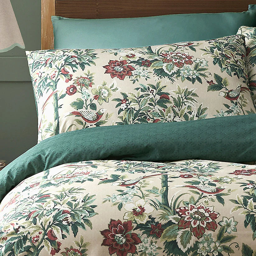 Dreams N Drapes Otillie Tapestry Natural Duvet Set