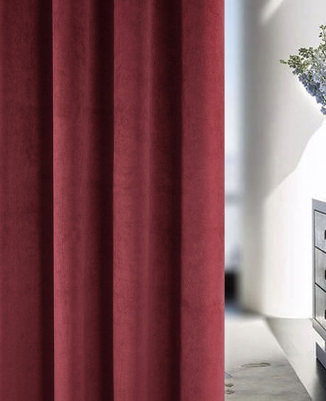 Tyrone Oxford Velvet Thermal Blackout 3" Tape Heading Curtains