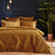 Paoletti Palmeria Quilted Velvet Duvet Set