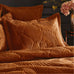 Paoletti Palmeria Quilted Velvet Duvet Set