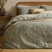 The Linen Yard Perrie Leaf Muslin Duvet Set