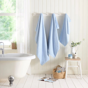 Dreams N Drapes Popcorn 100% Cotton Blue Towels