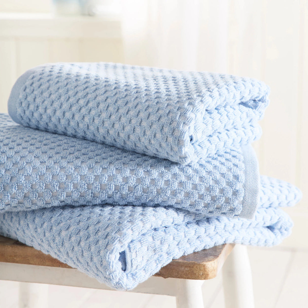 Dreams N Drapes Popcorn 100% Cotton Blue Towels