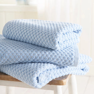 Dreams N Drapes Popcorn 100% Cotton Blue Towels