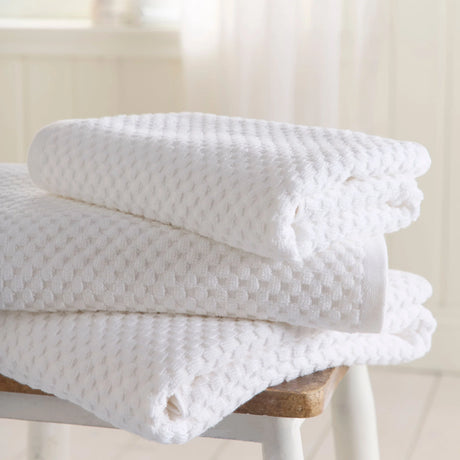 Dreams N Drapes Popcorn 100% Cotton White Towels