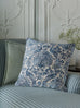 Laura Ashley Peacock Damask 50cm x 50cm Microfibre Filled Cushion