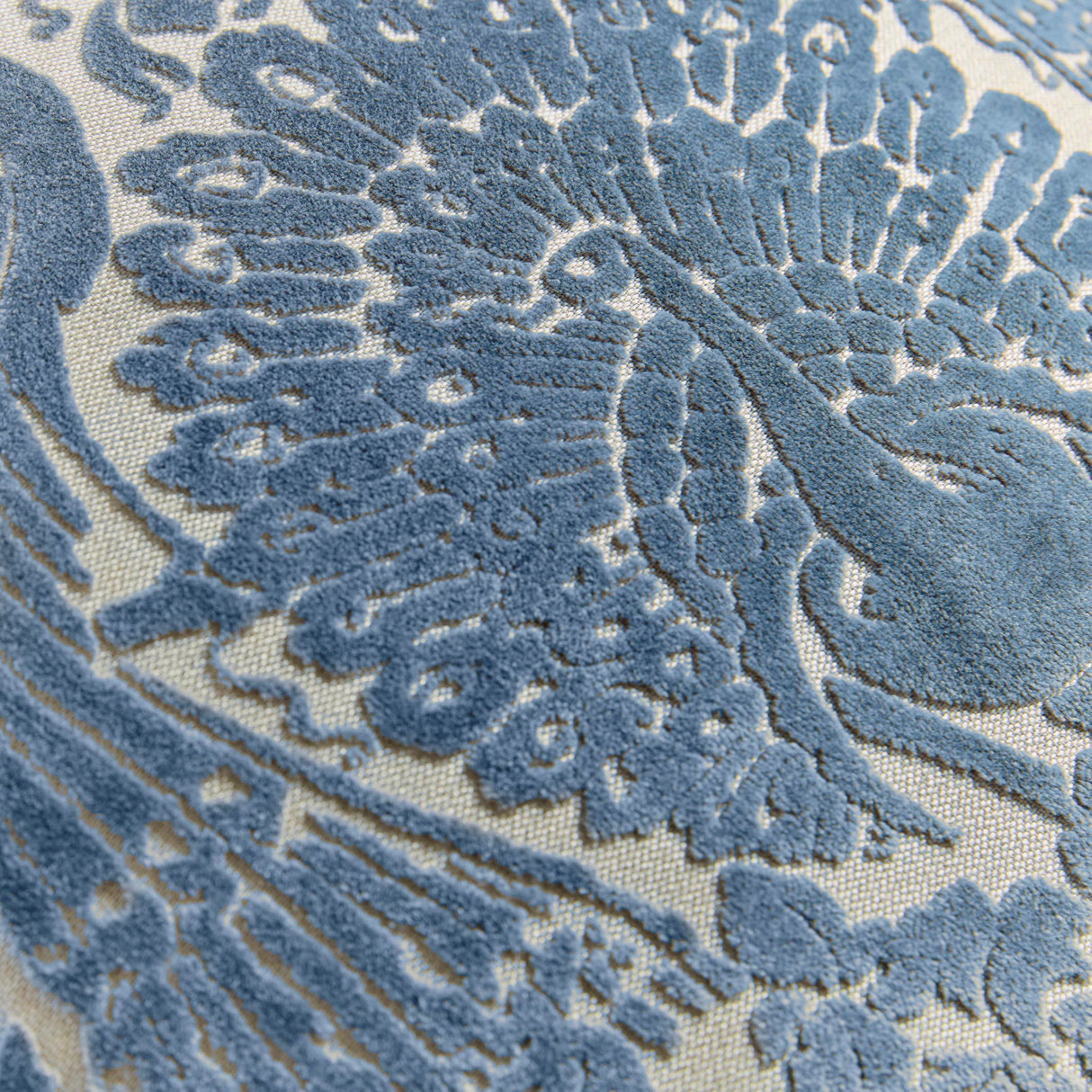 Laura Ashley Peacock Damask 50cm x 50cm Microfibre Filled Cushion
