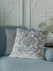 Laura Ashley Peacock Damask 50cm x 50cm Microfibre Filled Cushion