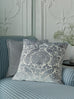 Laura Ashley Peacock Damask 50cm x 50cm Microfibre Filled Cushion