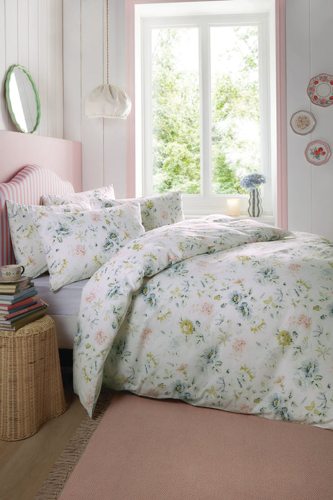 Cath Kidston Pembroke Rose White Duvet Set