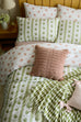 Laura Ashley Pensham Stripe Sage Pink Duvet Set