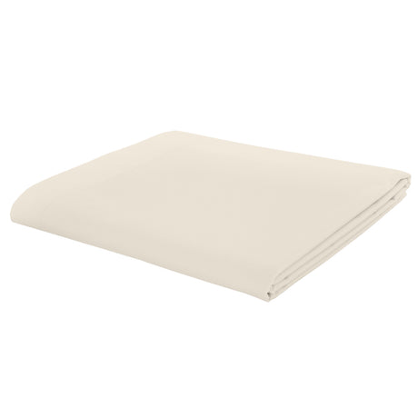 Catherine Lansfield Easy Iron 50% Polyester/50% Combed Cotton 180 Thread Count Percale Cream Sheets