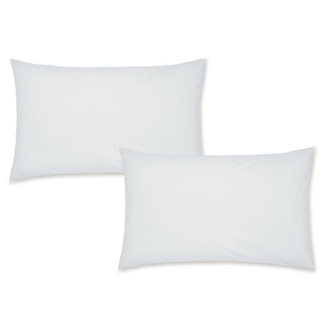 Catherine Lansfield Easy Iron 50% Polyester/50% Combed Cotton 180 Thread Count Percale White Sheets