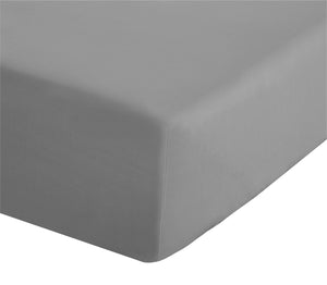 Catherine Lansfield Easy Iron 50% Polyester/50% Combed Cotton 180 Thread Count Percale Grey Sheets