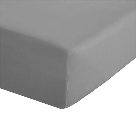 Catherine Lansfield Easy Iron 50% Polyester/50% Combed Cotton 180 Thread Count Percale Grey Sheets