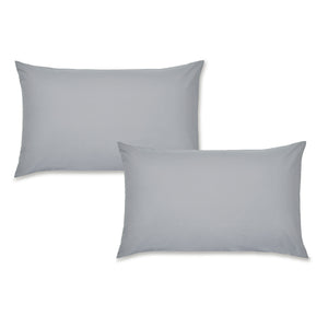 Catherine Lansfield Easy Iron 50% Polyester/50% Combed Cotton 180 Thread Count Percale Grey Sheets